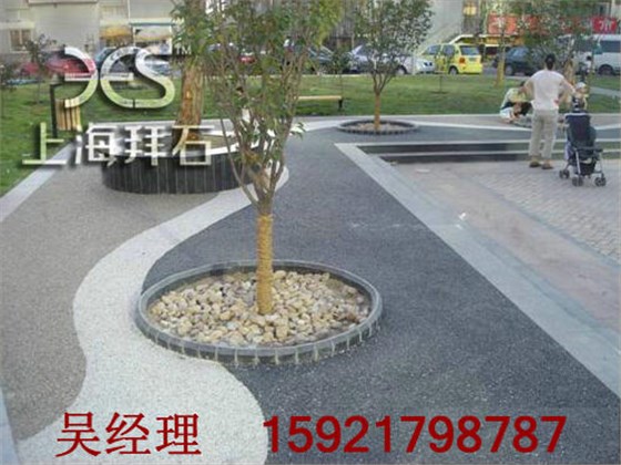 小区广场透水地坪