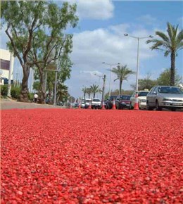 彩色陶粒防滑路面