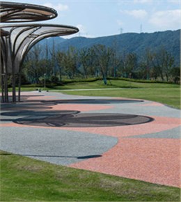 胶筑彩石透水混凝土